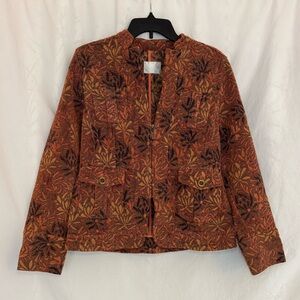Fall Botanical Jacquard Tapestry Jacket